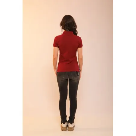 POLO BORDEAUX FEMME - MAZIJ