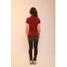 POLO BORDEAUX FEMME - MAZIJ