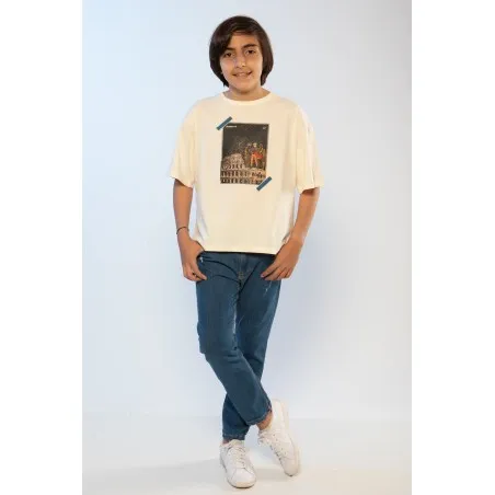 TEE-SHIRT ECRU NARUTO - MAZIJ