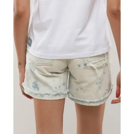 Short Denim Acid Wash Délavé - MAZIJ