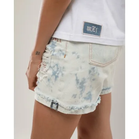 Short Denim Acid Wash Délavé - MAZIJ