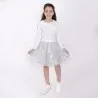 T-shirt fille manches longues avec volant - KONTAKT