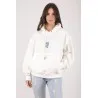SWEATSHIRT ECRU AVEC UNE IMPRESSION FAIENCE - MAZIJ