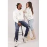 SWEATSHIRT ECRU AVEC UNE IMPRESSION FAIENCE - MAZIJ