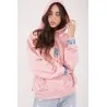SWEATSHIRT ROSE AVEC UNE IMPRESSION FAIENCE - MAZIJ