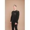 T-shirt noir manches longues - MAZIJ
