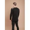 T-shirt noir manches longues - MAZIJ