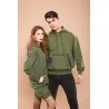 Sweat-shirt robe vert avec capuche - MAZIJ