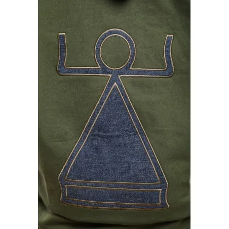 Sweat-shirt robe vert avec capuche - MAZIJ