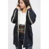 Veste jean femme avec fourrure - MAZIJ