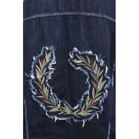 Veste jean femme avec fourrure - MAZIJ