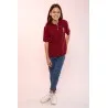 POLO BORDEAUX FILLE - MAZIJ