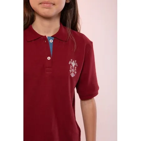 POLO BORDEAUX FILLE - MAZIJ