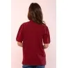 POLO BORDEAUX FILLE - MAZIJ