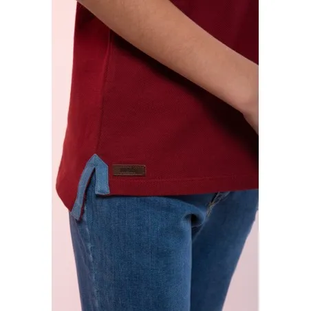 POLO BORDEAUX FILLE - MAZIJ