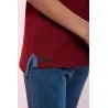 POLO BORDEAUX FILLE - MAZIJ