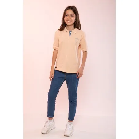 POLO ROSE PASTEL FILLE - MAZIJ