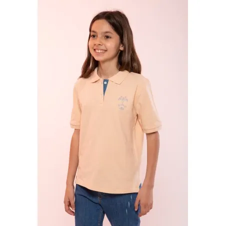 POLO ROSE PASTEL FILLE - MAZIJ