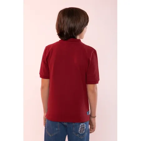 POLO BORDEAUX GARÇON - MAZIJ
