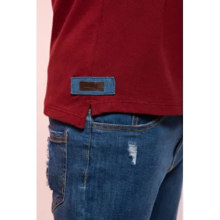 POLO BORDEAUX GARÇON - MAZIJ