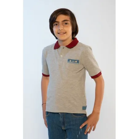 POLO GRIS GARÇON - MAZIJ