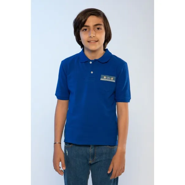 POLO BLEU GARÇON - MAZIJ