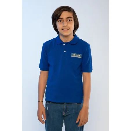 POLO BLEU GARÇON - MAZIJ