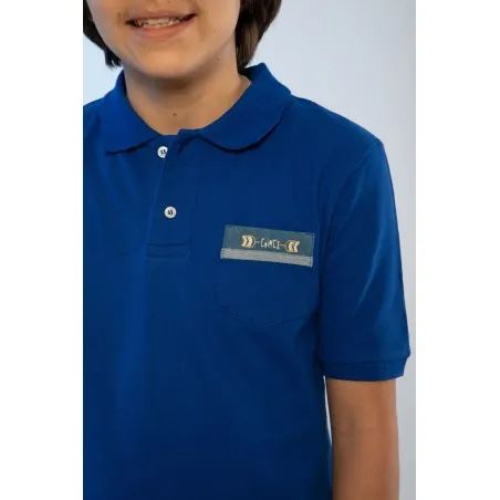 POLO BLEU GARÇON - MAZIJ