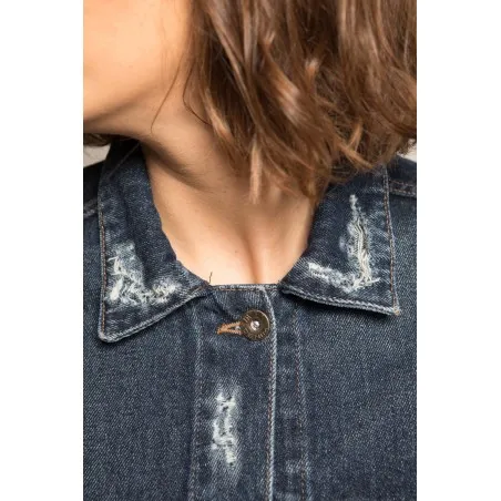 Veste Bleu femme Khomsa - MAZIJ
