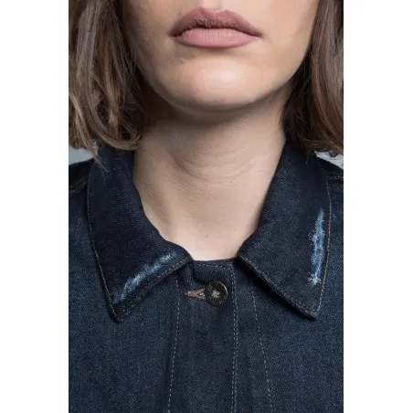 Veste Jean Bleu femme oversize - MAZIJ