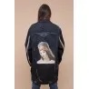 Veste Jean Bleu femme oversize - MAZIJ