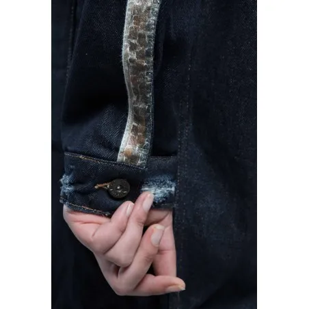 Veste Jean Bleu femme oversize - MAZIJ