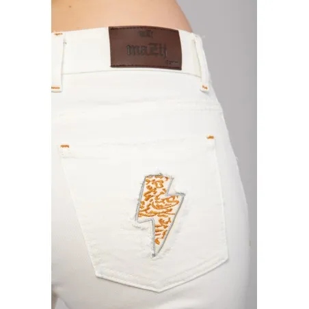 Pantalon jean blanc - MAZIJ