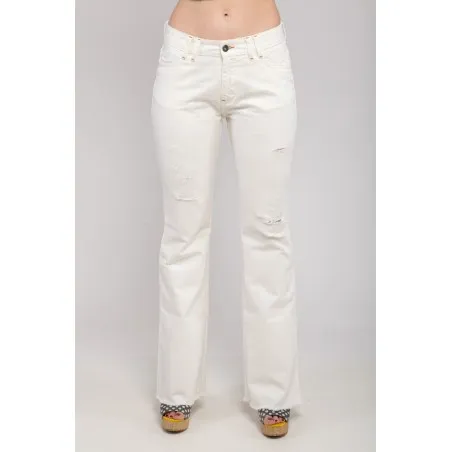 Pantalon jean blanc - MAZIJ
