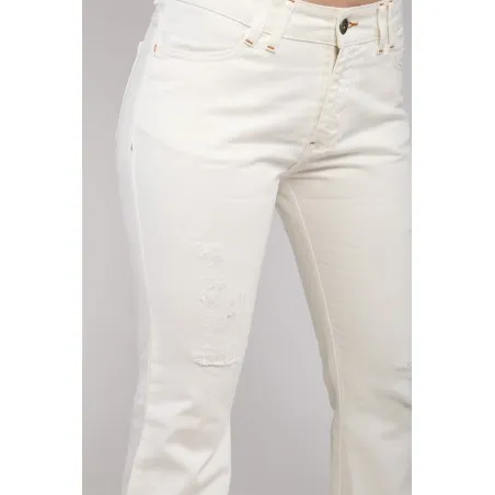 Pantalon jean blanc - MAZIJ