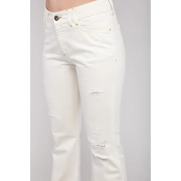 Pantalon jean blanc - MAZIJ