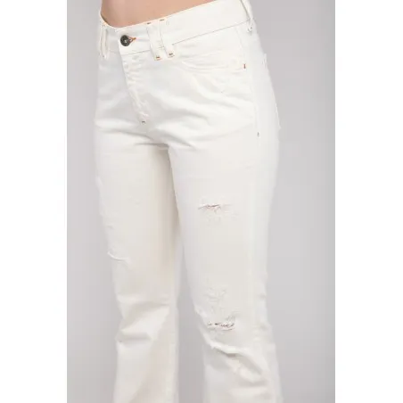 Pantalon jean blanc - MAZIJ