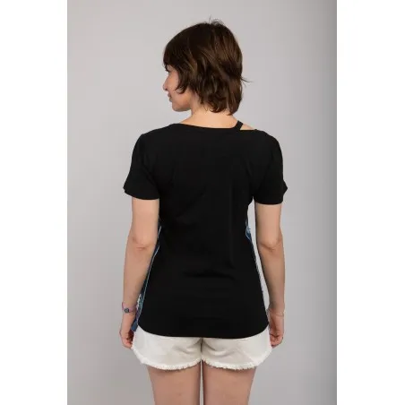 Teeshirt noir avec jean - MAZIJ