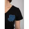 Teeshirt noir avec jean - MAZIJ