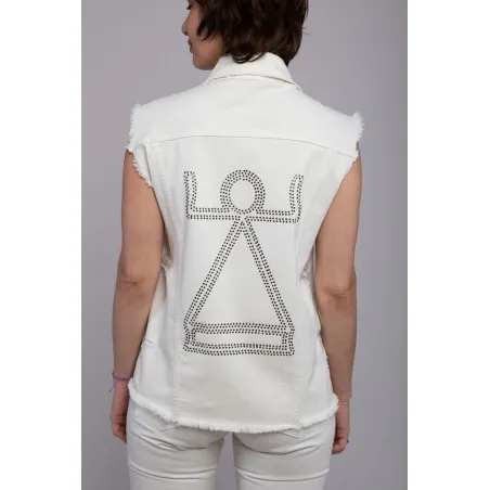 Veste jean sans manches - MAZIJ