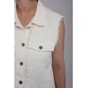 Veste jean sans manches - MAZIJ