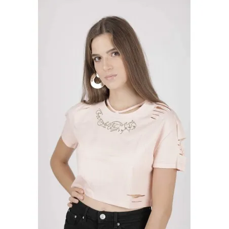 Crop-top Rose - MAZIJ