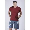 T-shirt bordeaux Lion - MAZIJ