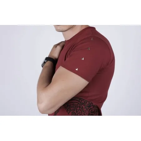 T-shirt bordeaux Lion - MAZIJ