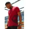 T-shirt bordeaux Lion - MAZIJ