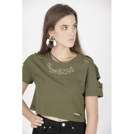 Crop-top Vert - MAZIJ