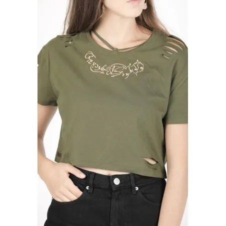 Crop-top Vert - MAZIJ