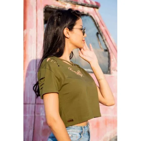 Crop-top Vert - MAZIJ
