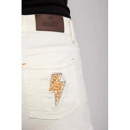 Short jean blanc - MAZIJ