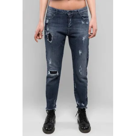 Pantalon Jean Bleu délavé - MAZIJ